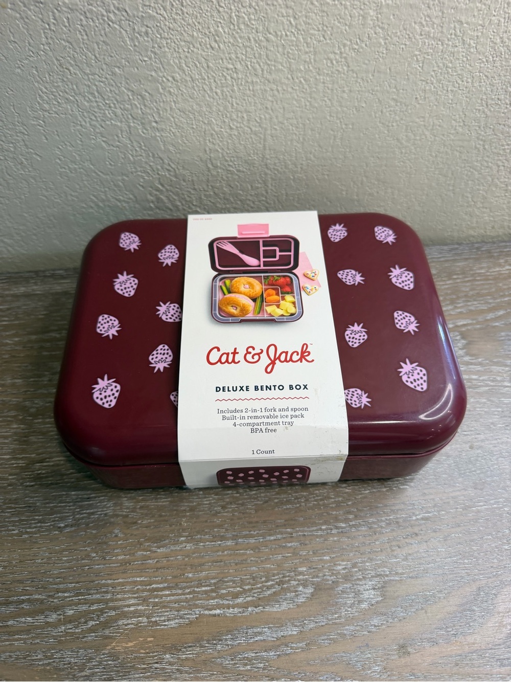 Premium Bento Lunch Box - Cat & Jack™ Strawberry